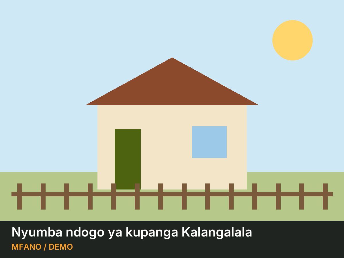Nyumba ndogo ya kupanga Kalangalala